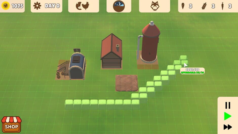 สกรีนช็อตจาก Cozy Farm Defense (รูปที่ 2)