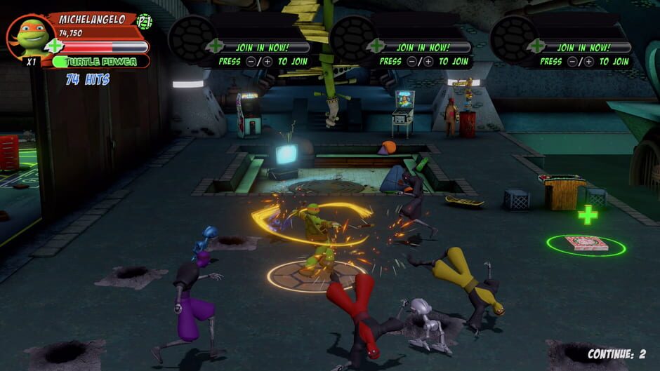 สกรีนช็อตจาก Teenage Mutant Ninja Turtles Arcade: Wrath of The Mutants - Ninja Edition (รูปที่ 3)