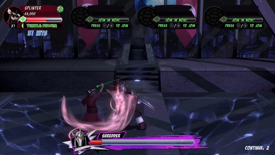 สกรีนช็อตจาก Teenage Mutant Ninja Turtles Arcade: Wrath of The Mutants - Ninja Edition (รูปที่ 6)