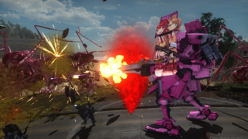 สกรีนช็อตจาก Earth Defense Force 5: Air Raider Piloted Weapon - Combat Frame Phantasia Shield Nyx (รูปที่ 3)