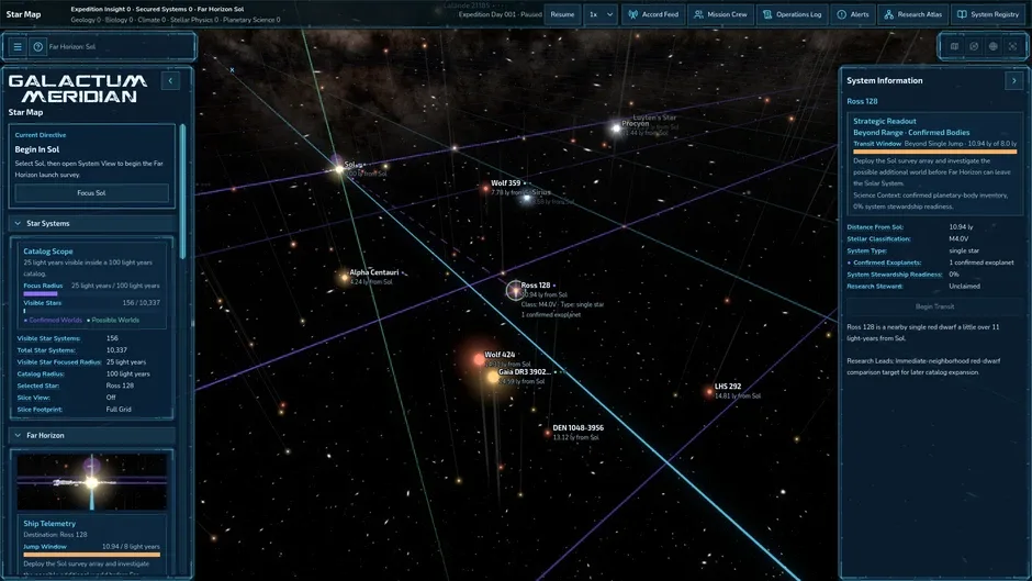 Кадър от Galactum Meridian