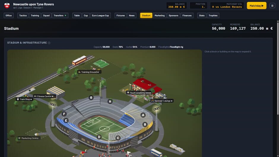 Screenshots Halftime Manager