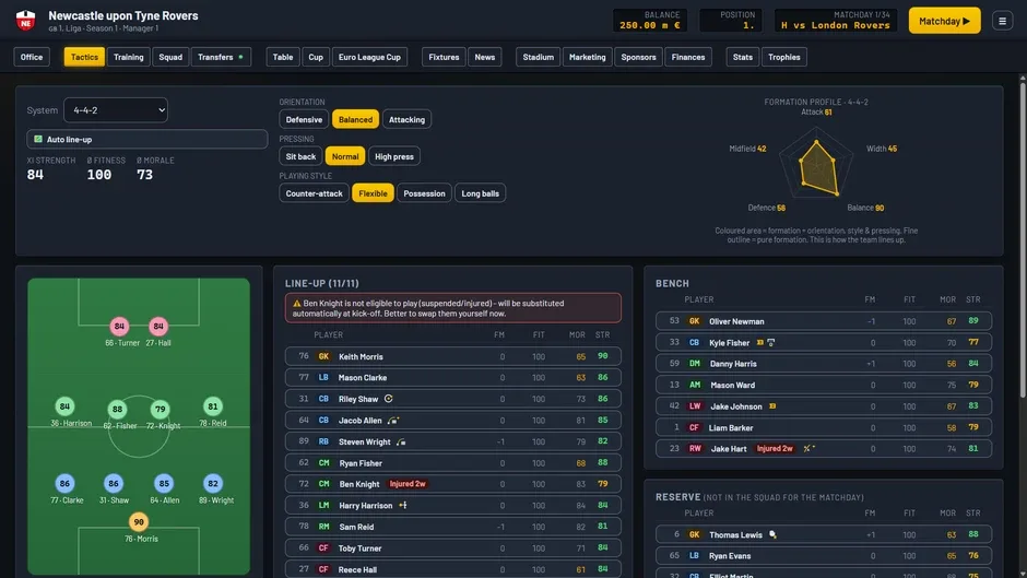 Кадър от Halftime Manager