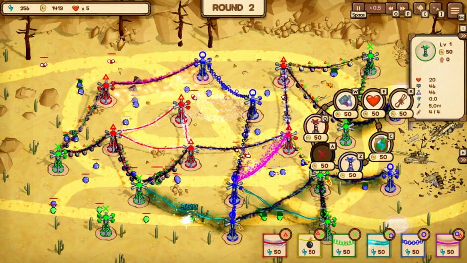 สกรีนช็อตจาก Rainbow Tower Defense (รูปที่ 2)
