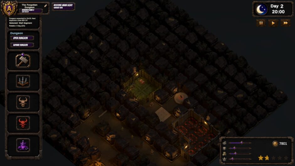 สกรีนช็อตจาก Fame & Fear: Dungeon Architect (รูปที่ 3)
