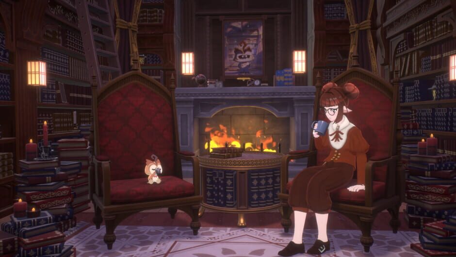 สกรีนช็อตจาก Spirit City: Lofi Sessions - Magical Library (รูปที่ 4)