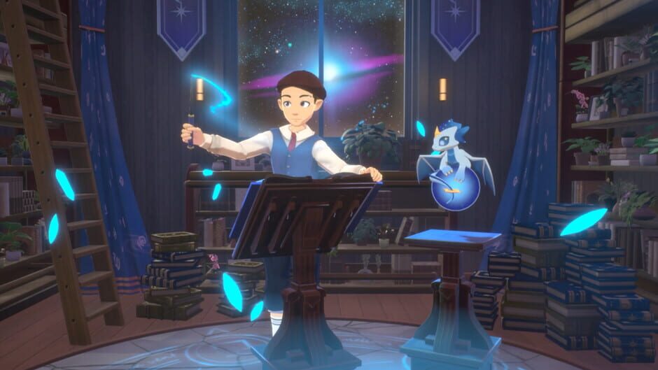 สกรีนช็อตจาก Spirit City: Lofi Sessions - Magical Library (รูปที่ 3)