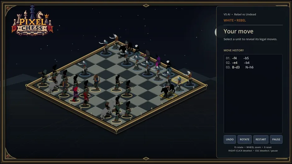 Кадър от Pixel Chess