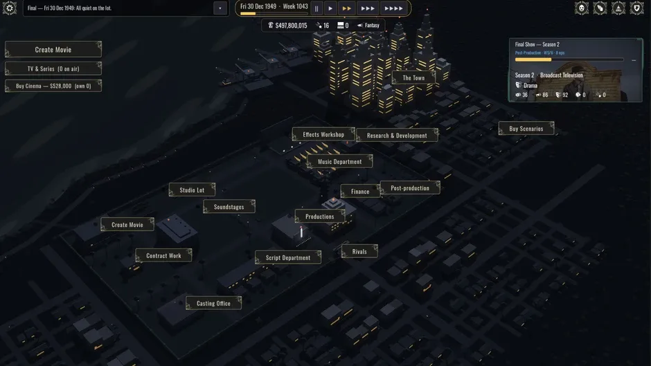Кадър от Backlot: Hollywood Studio Tycoon