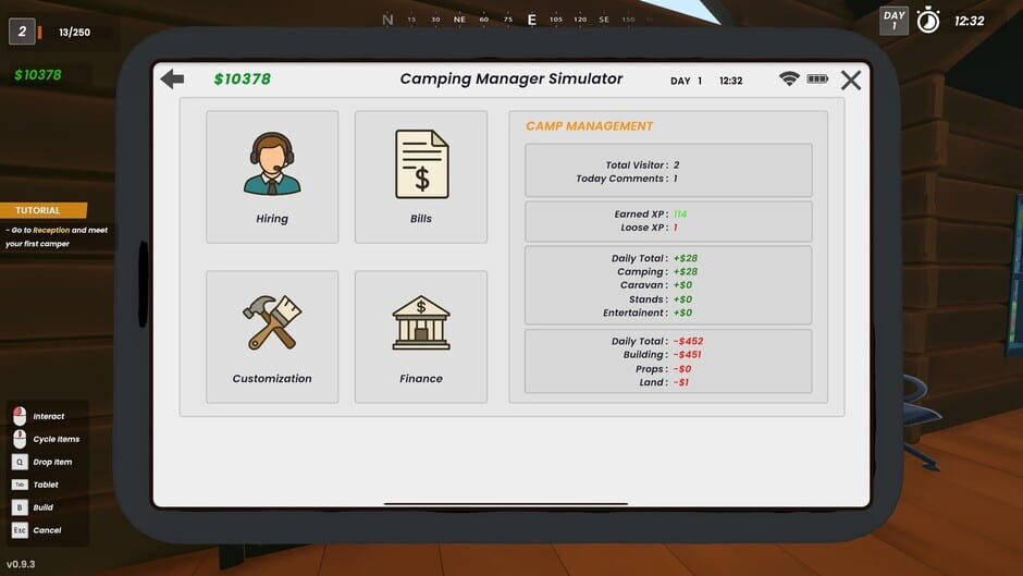 สกรีนช็อตจาก Camp Manager Simulator (รูปที่ 17)