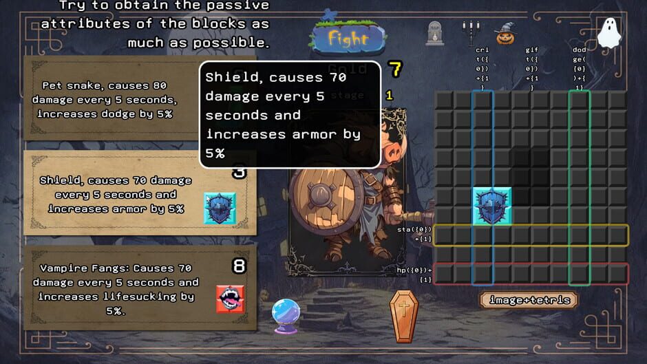 Monsters in Moonlight: Block Braw screenshot 1