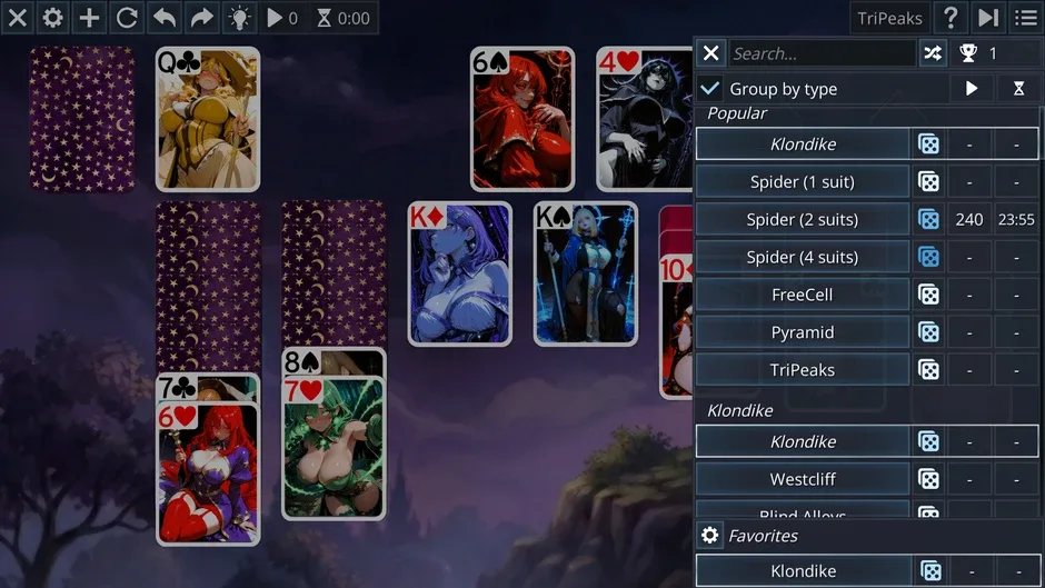 Кадър от Lust Solitaire: Horny Cards
