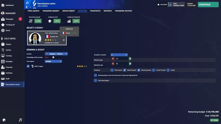 Screenshot de Pro Basketball Manager 2027