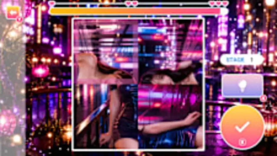 Кадър от Alluring Neon Night Town
