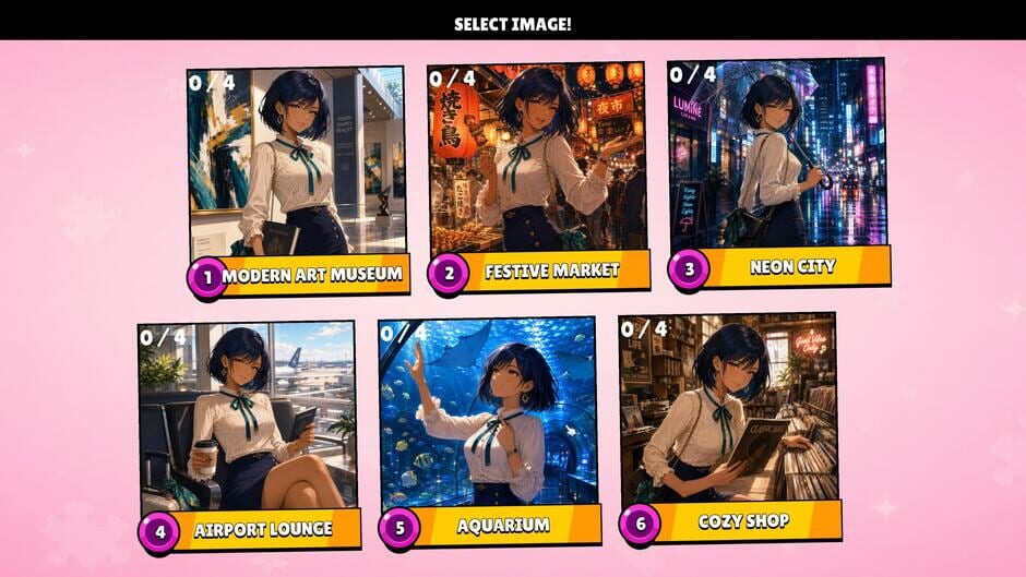 สกรีนช็อตจาก Picture Puzzle Girls: Slide & Match (รูปที่ 2)