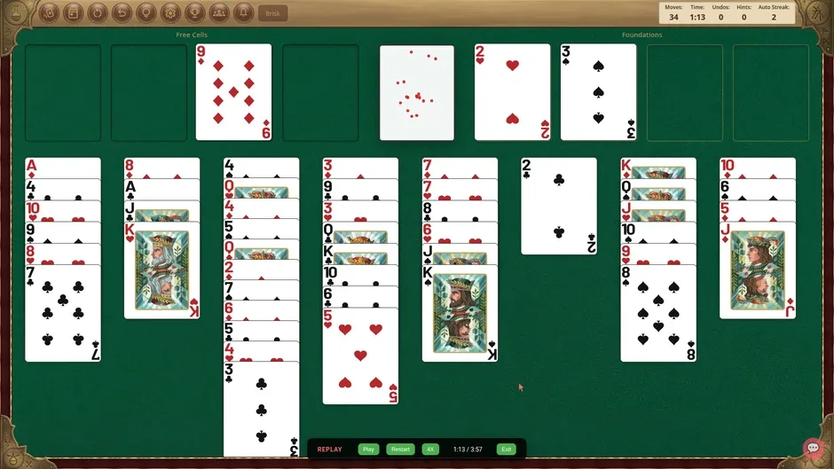 Кадър от MSO FreeCell Arena