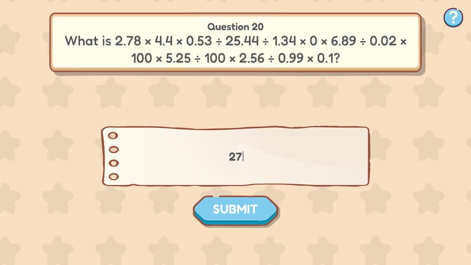لقطة من A Normal Quiz Game Where You Try to Solve Questions but the Questions Have Tricks and Gimmicks and if You Get Them Wrong You Have to Beat a Wacky Punishment but They Are Kinda Fun So You Lowkey Wanna Do Them Even if It Means Getting the Question Wrong.