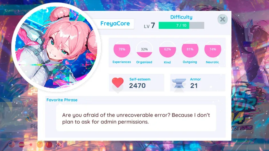 Кадър от Bug Error 404: Anime Girls Not Found