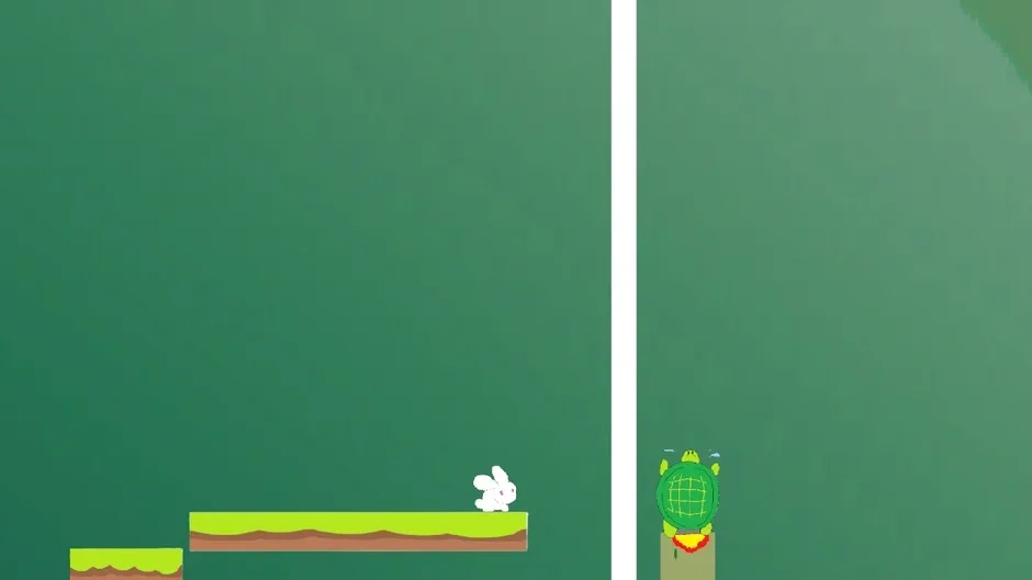 Кадър от Rabbit and Turtle Harsh Jump Race