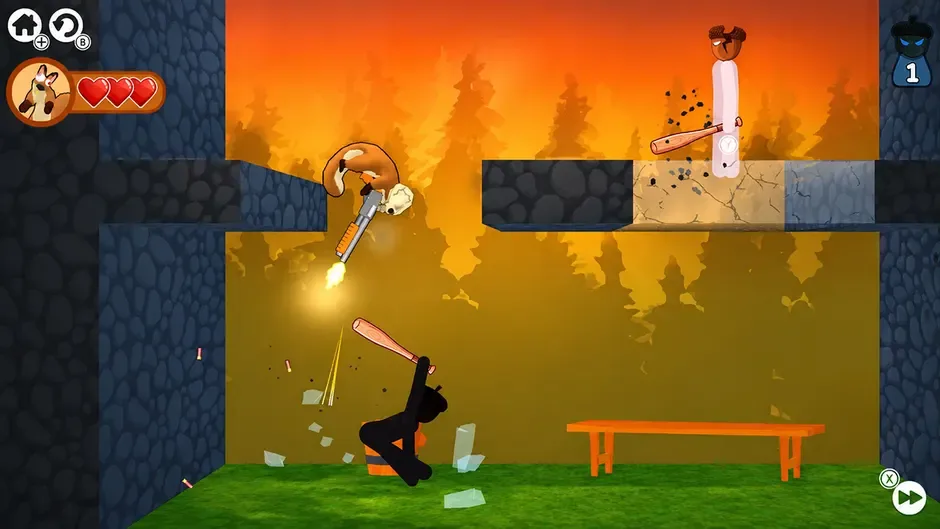 Кадър от Nutty Gunner: 2D Squirrel Shooter