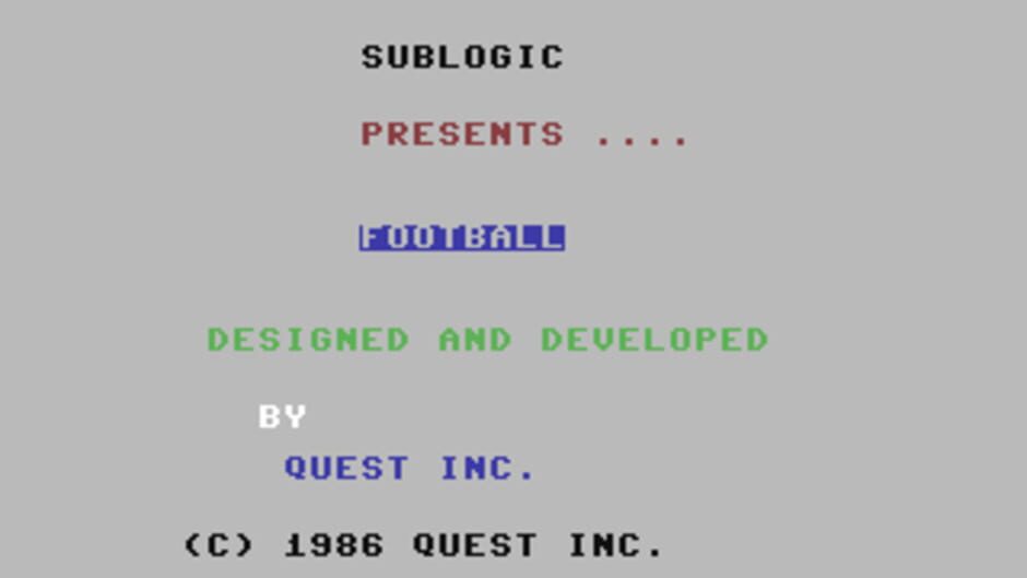 Football screenshot