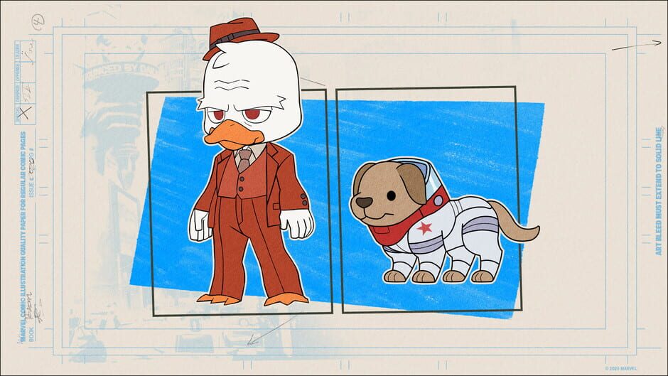 Marvel Tokon: Fighting Souls - Howard the Duck Lobby Avatar and Cosmo Lobby Pet screenshot 1
