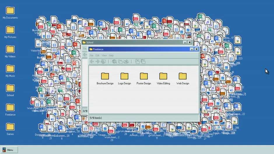 Кадър от TidyUp 2000