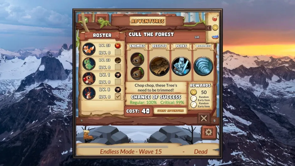 Кадър от Minimon: Tiny Idle Tactics