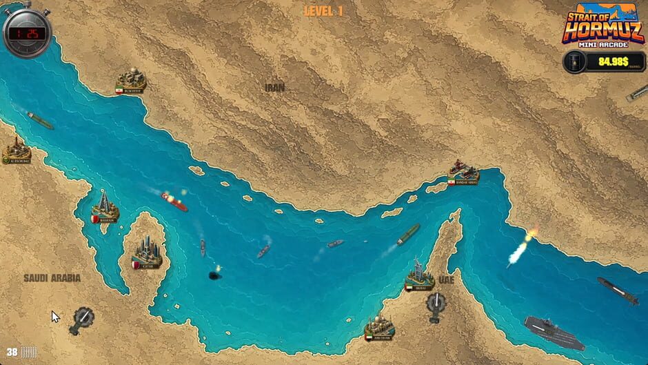 Strait of Hormuz Mini Arcade screenshot 1