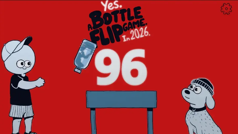 Кадър от Yes. A Bottle Flip Game. In 2026.