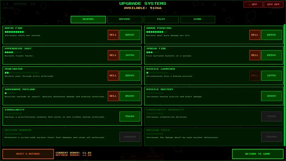 Кадър от Idle Asteroids