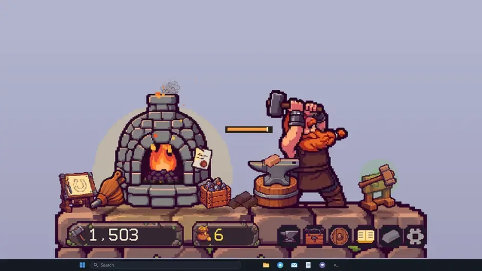 Кадър от My Desktop Dwarf: Taskbar Forge