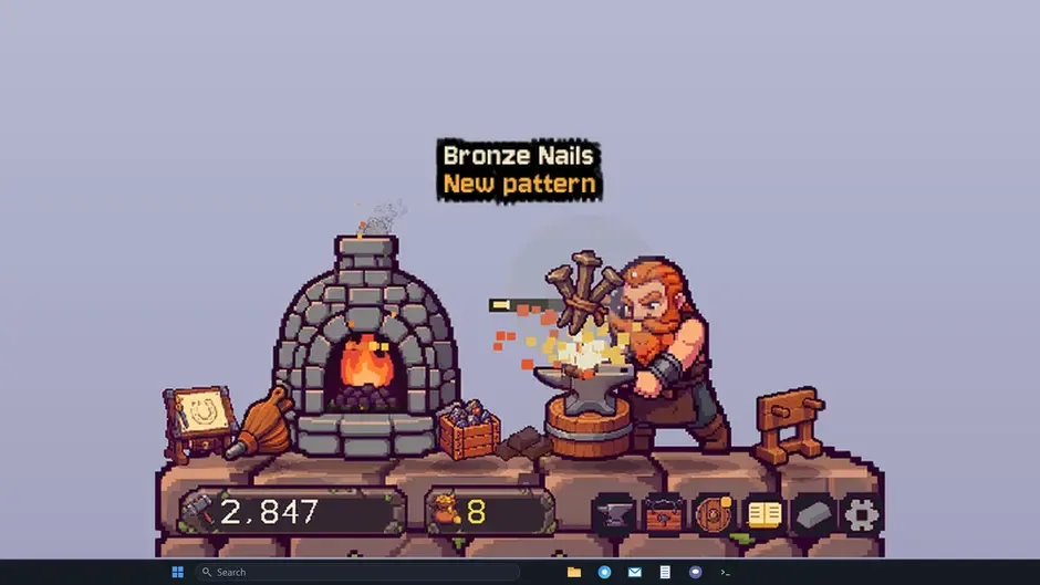 Кадър от My Desktop Dwarf: Taskbar Forge