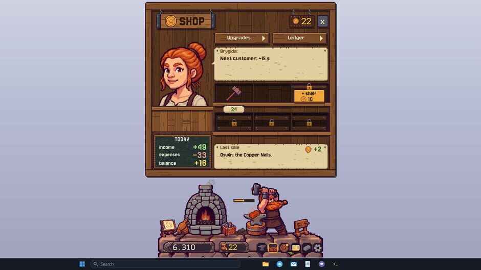 My Desktop Dwarf: Taskbar Forge screenshot