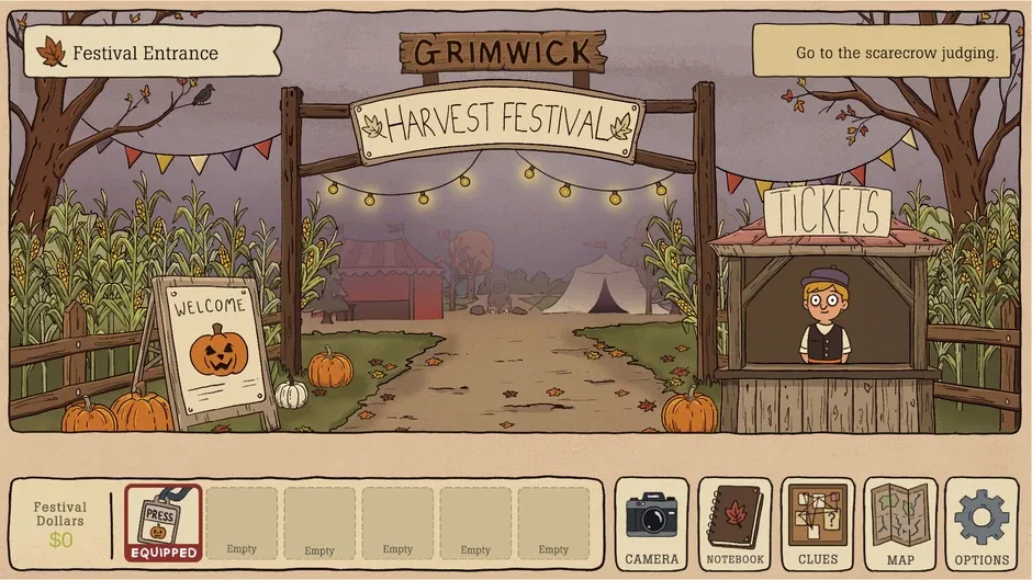 Screenshot de No Murders in Grimwick