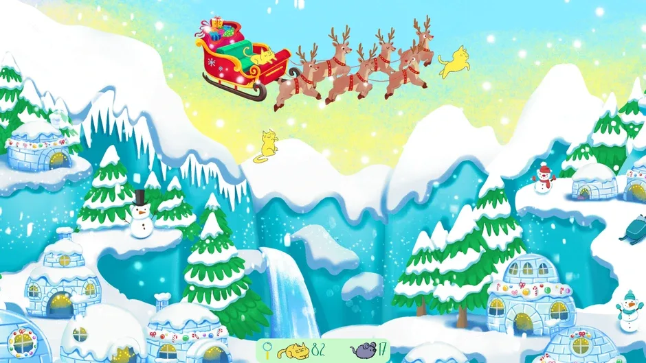 Кадър от Storytime Cats: Meows and Mistletoes