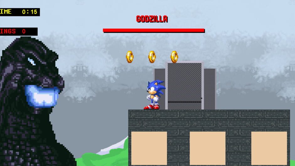 لقطة من Godzilla vs. Sonic: First Encounter