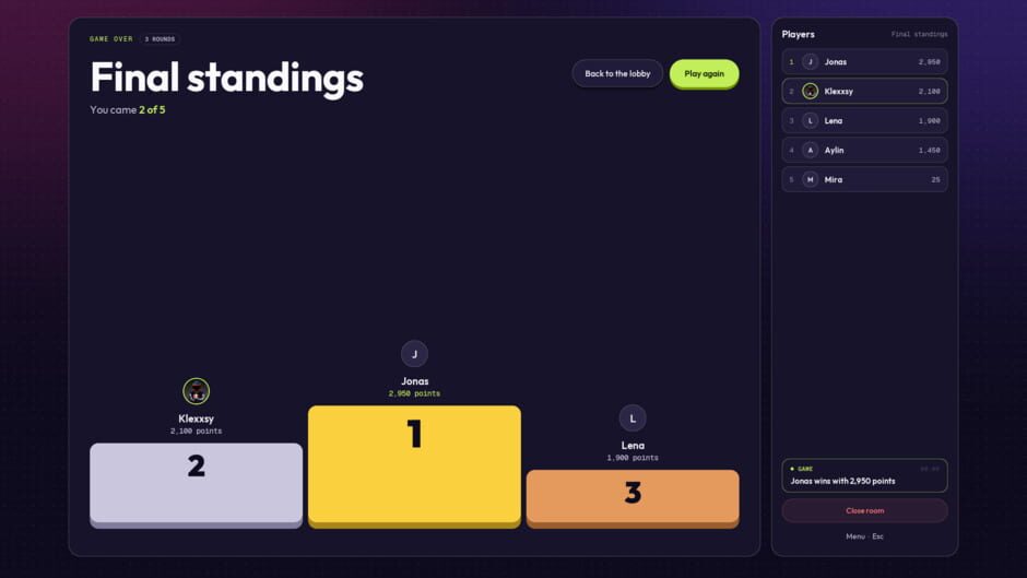 Outvote screenshot