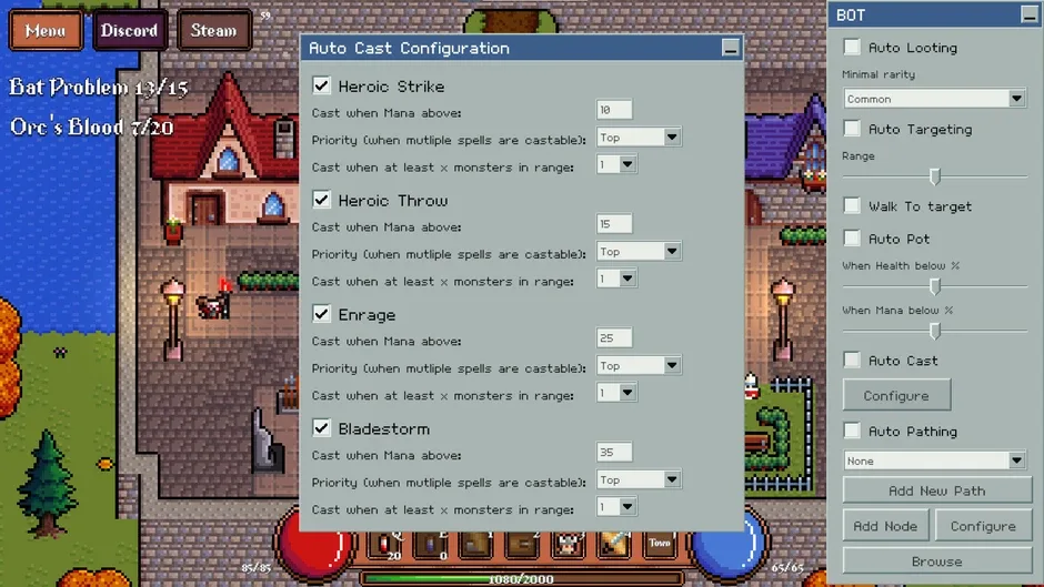 Кадър от Game About Botting in an MMORPG