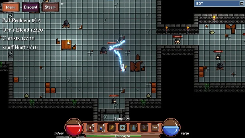 Кадър от Game About Botting in an MMORPG