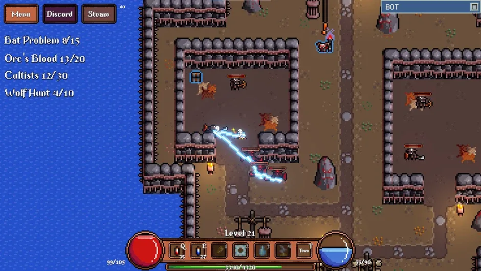 Кадър от Game About Botting in an MMORPG