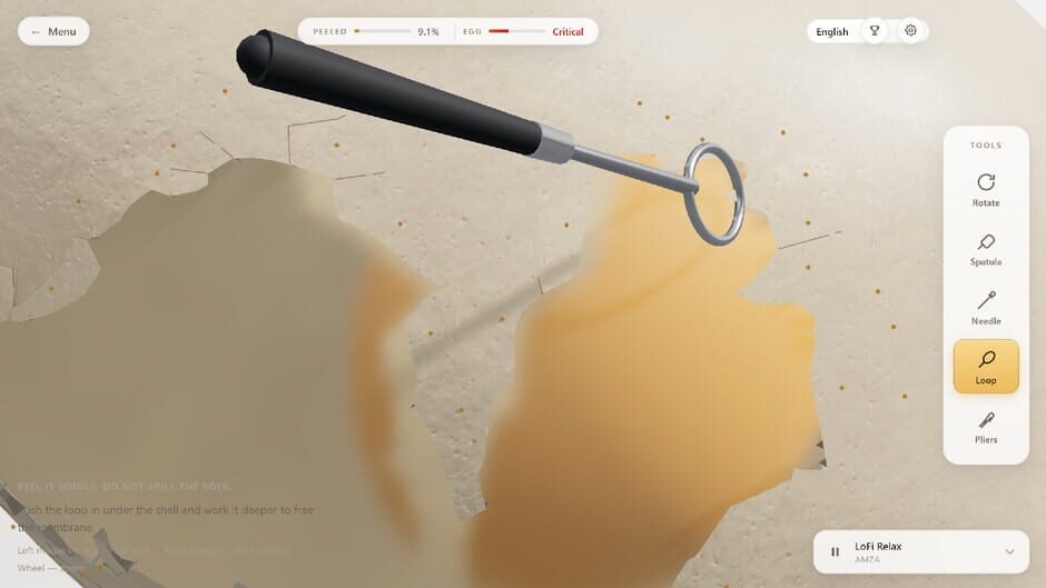 Raw Egg Peeling screenshot