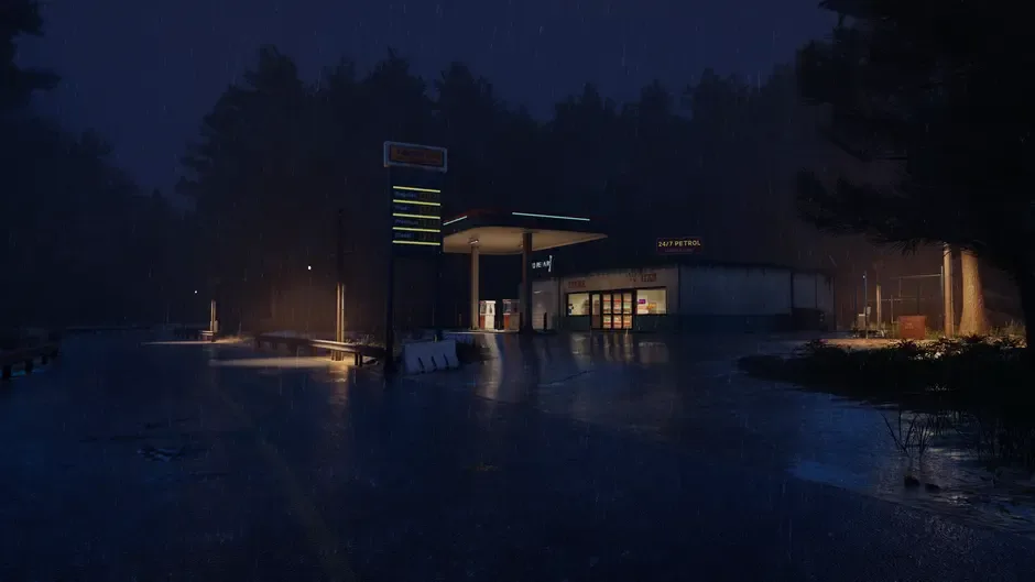 Кадър от Cursed Gas Station