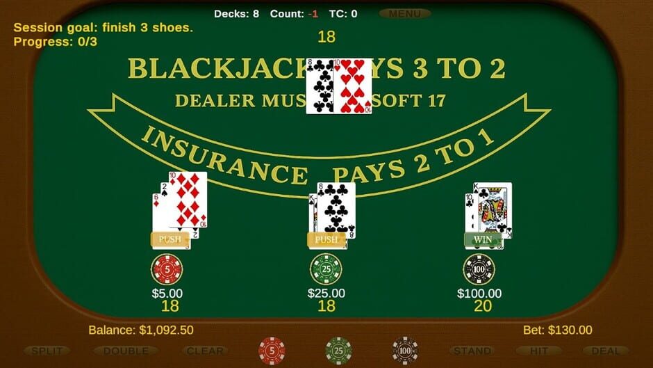 Classic Blackjack screenshot 1