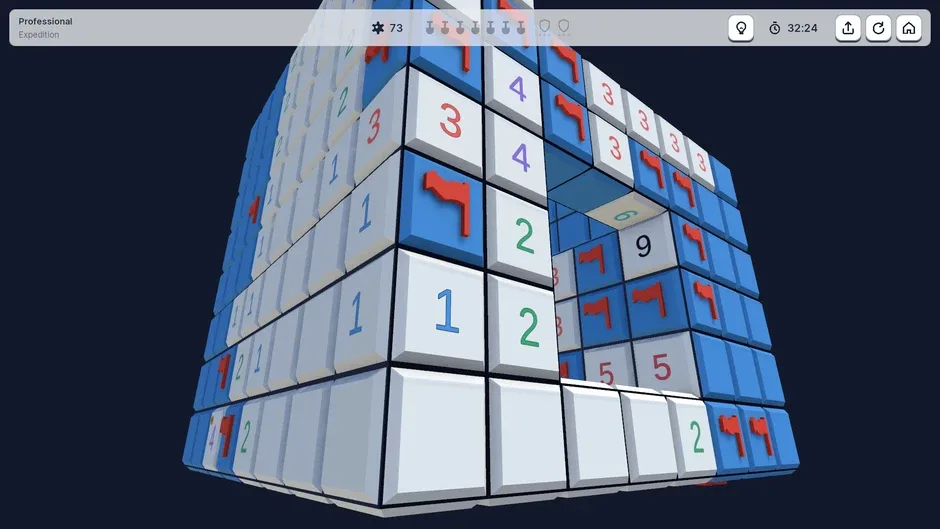 Кадър от Cube Sweeper: 3D Minesweeper