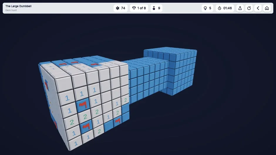 Кадър от Cube Sweeper: 3D Minesweeper
