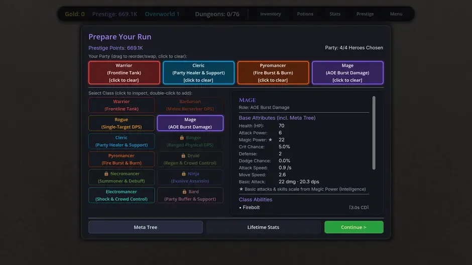Кадър от Dungeoneers Idle