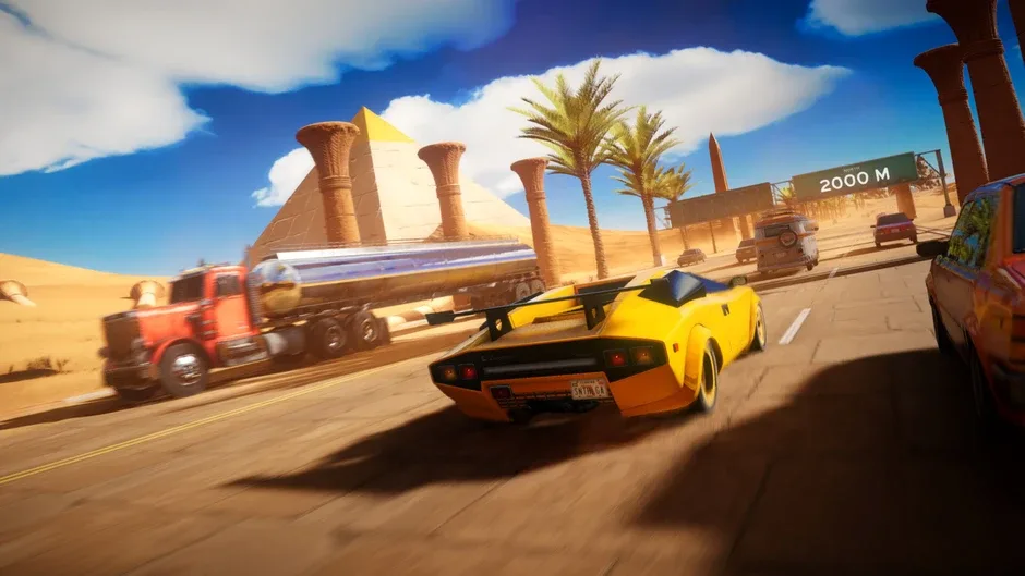 Кадър от Synthalgia: Retro Arcade Racing