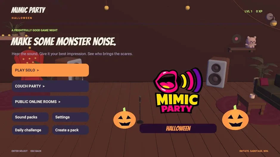 Кадър от Mimic Party: Halloween