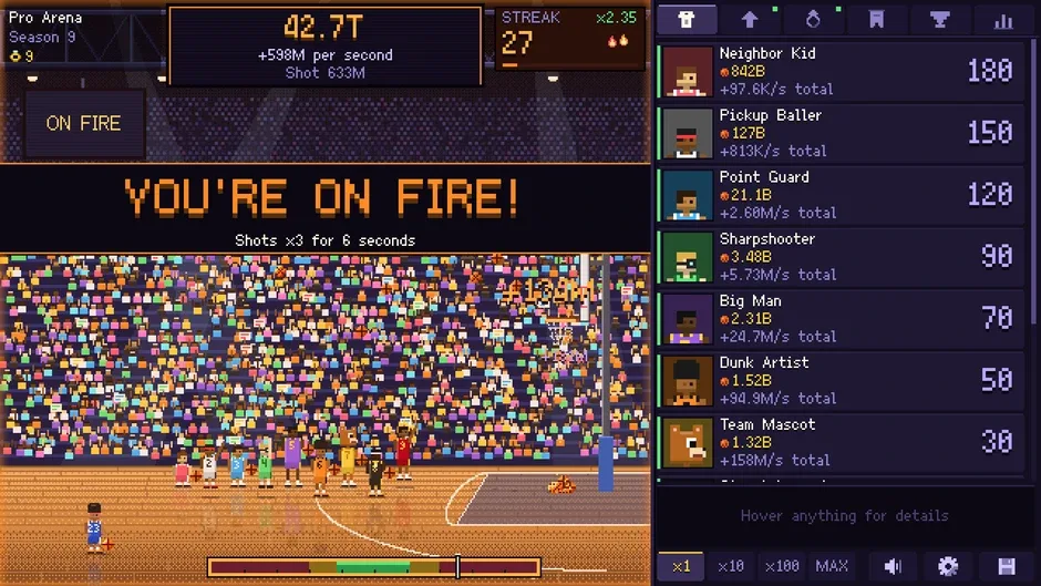 Кадър от Idle Hoops
